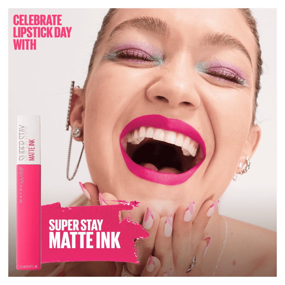 super stay Maybelline matte ink rosa